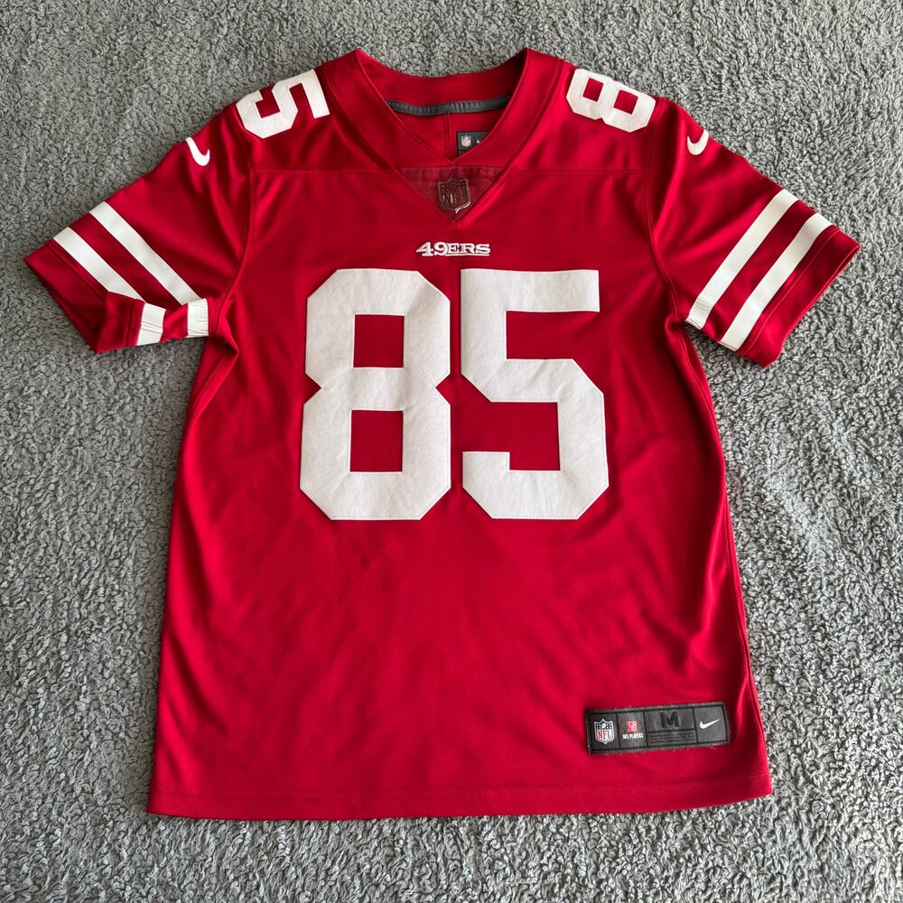 2020 Nike George Kittle NFL San Francisco 49ers Red Stitched Jersey Men's Medium